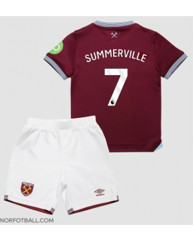 Billige Fotballdrakt West Ham United Crysencio Summerville #7 Replika Hjemmedraktsett Barn 2025-26 Kortermet (med bukser)